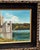 Rustic European Made in Ireland 1969 Black Rock Castle Oil Painting For Sale - Image 3 of 15