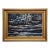 Late 20th Century Large Framed Vintage Oil on Canvas Seascape For Sale