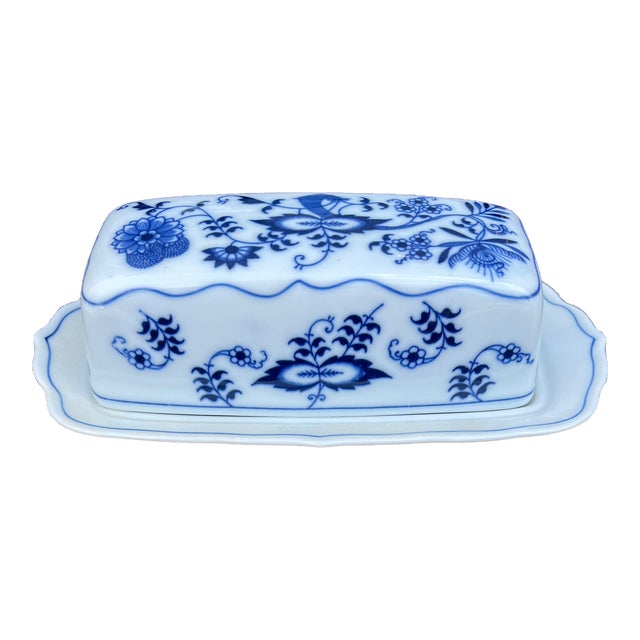 1970s Blue Danube Butter Dish For Sale