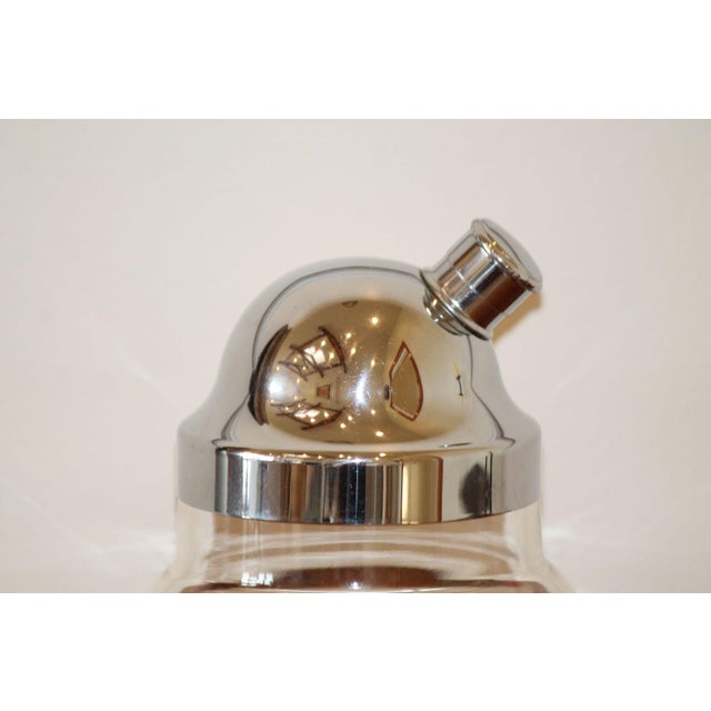 Very Clean, Large, 1940s Glass Cocktail Shaker For Sale - Image 6 of 6