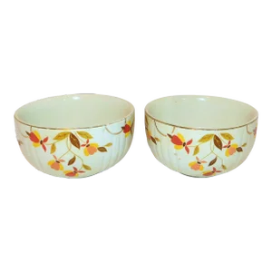 1940s Hall Jewel Tea Autumn Leaves Bowls - a Pair