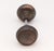 Vintage Concentric Pair of Bronze Door Knobs For Sale - Image 4 of 4