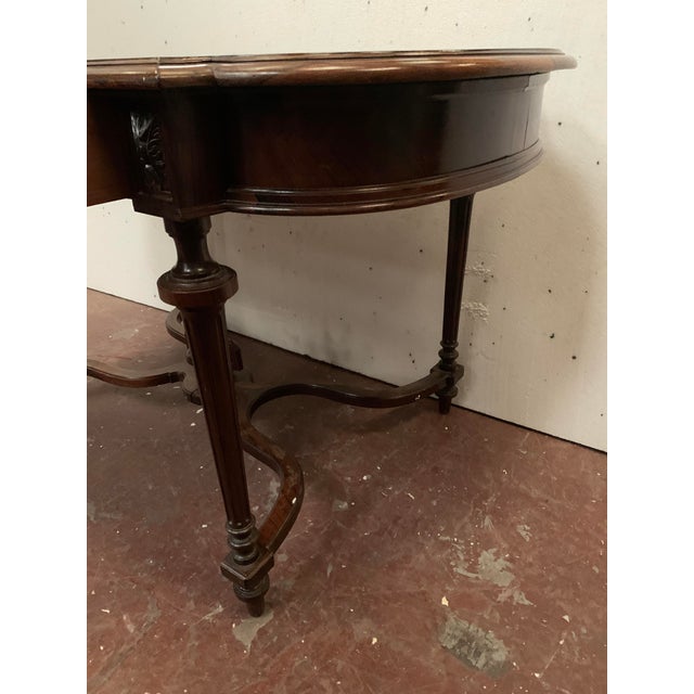 Napoleon III Rosewood and Veneer Desk, 1800s For Sale - Image 9 of 11