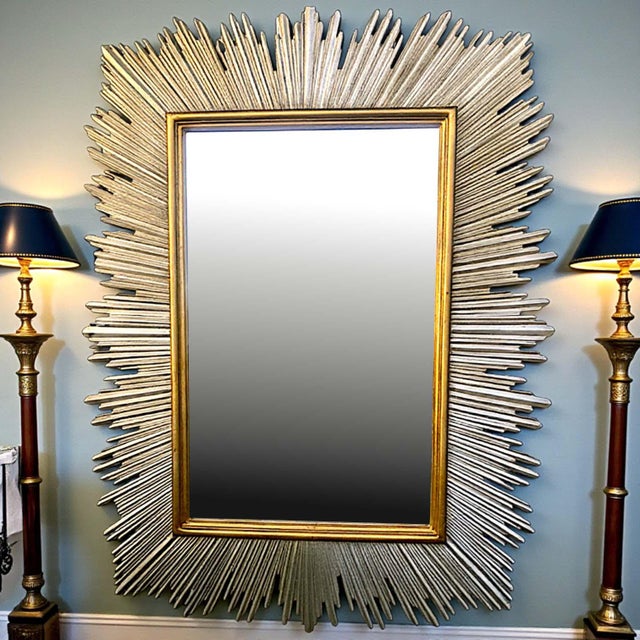 This monumental Maitland-Smith mirror is an exceptional statement piece, distinguished by its extraordinary scale and...