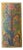 Vintage Hand-Painted Tree of Life Wood Wall Panel With Carved Peacock & Lotus Art 84x36 For Sale