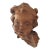 Circa 1960s Italian Hand Craved Wooden Cherub Face For Sale