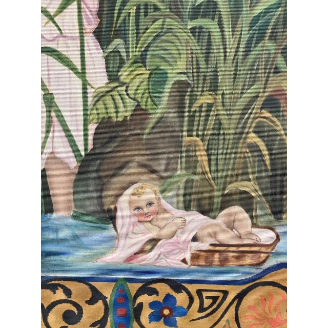 1920s Antique Handmade Tapestry, 1920s For Sale - Image 5 of 10