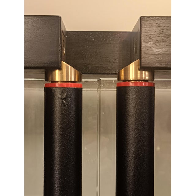 Vintage Black Laquered Wood Display Cabinet by Carlo Scarpa for Bernini, 1970s For Sale - Image 6 of 10