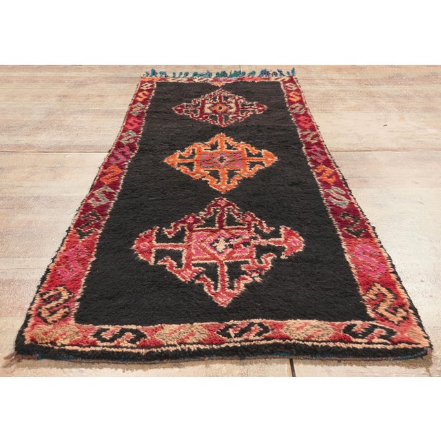 Vintage Taznakht Moroccan Rug, 02'10 X 08'03 For Sale - Image 9 of 10