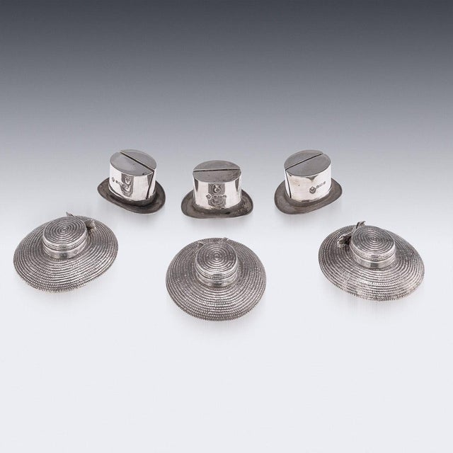 1990s 20th Century Silver Menu Holders from Asprey & Co, 1990s, Set of 7 For Sale - Image 5 of 12