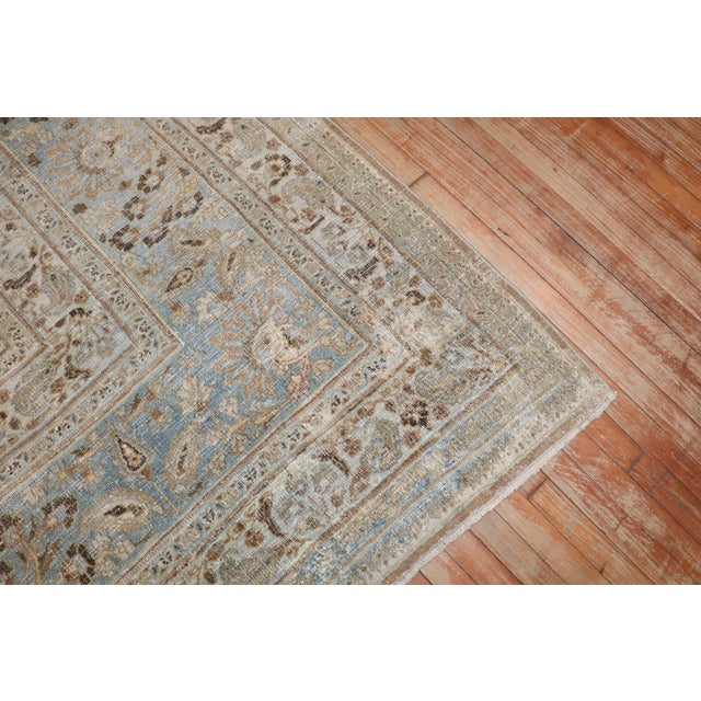 Zabihi Collection Oversize Square Antique Persian Doroksh Rug - 14'2" x 16'7" For Sale - Image 4 of 12