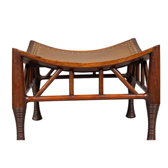 Wood Liberty & Company Mahogany Thebes Stool For Sale - Image 7 of 9
