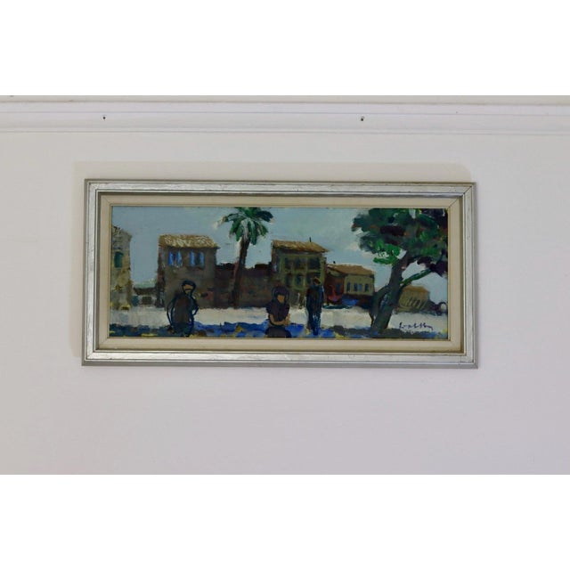 Bertil Wahlberg, Coastal Living, 1950s, Oil on Canvas, Framed For Sale - Image 6 of 7