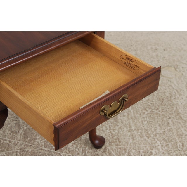 Pair of Henkel Harris Cherry 1 Drawer End Tables For Sale In Philadelphia - Image 6 of 16