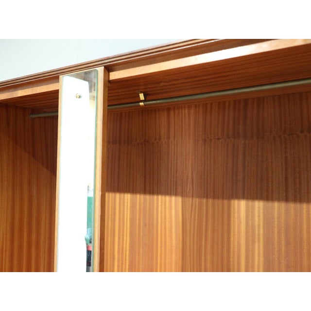 Mid-Century Modern Mid Century Modern Vintage Teak Armoire Wardrobe by Meredew Danish Style For Sale - Image 3 of 10