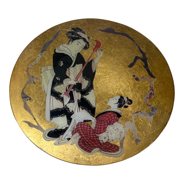 1960s Ukiyo-E-Art Print Pattern Plate For Sale