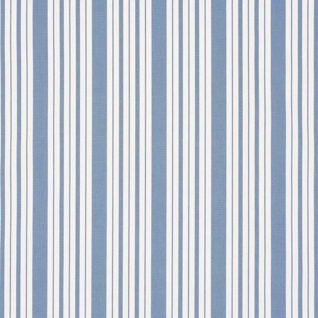 SAMPLE - Schumacher X Mark D. Sikes Markie Stripe Fabric In Cobalt For Sale