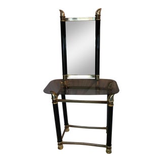 Mid-Century Vanity & Hanging Mirror For Sale