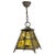 Metal Vintage French Lustre Colored Glass and Iron Hanging Light, 1960 For Sale - Image 7 of 7
