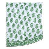 Riya Green Round Tablecloth, 90-Inch For Sale