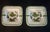 Ceramic Pair of Vintage Hand Painted Square Pottery Ashtrays With Bird Motif 5.75” Sq. For Sale - Image 7 of 7