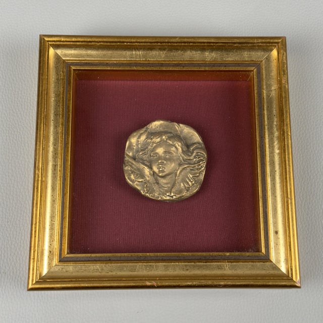 Bronze Sculpture Picture with Gilded Wood Frame For Sale - Image 5 of 12