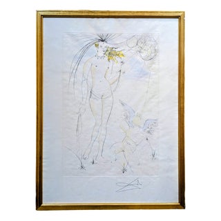 Salvador Dali, Venus et l'Amour, 1971, Engraving and Etching, Framed For Sale