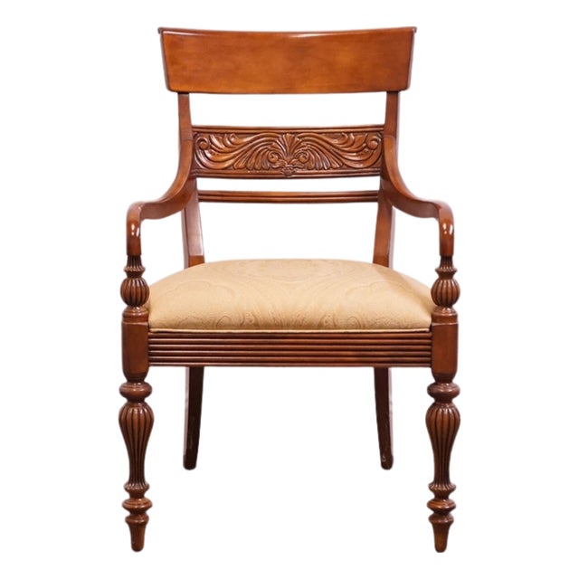 Ethan Allen British Classics Collection Early American Traditional Dining Arm Chair 29-6500a For Sale