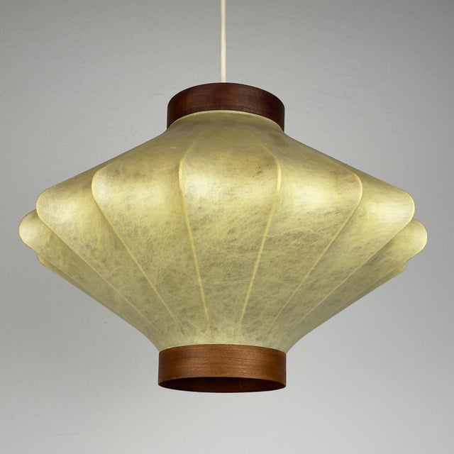 Mid-Century Modern Italian Cocoon Pendant Lamp, 1960s For Sale - Image 13 of 18