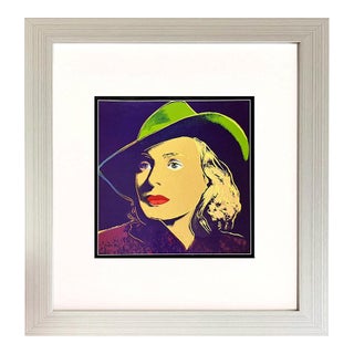 1983 Andy Warhol Pop Art Ingrid Bergman With Hat 4 Framed For Sale
