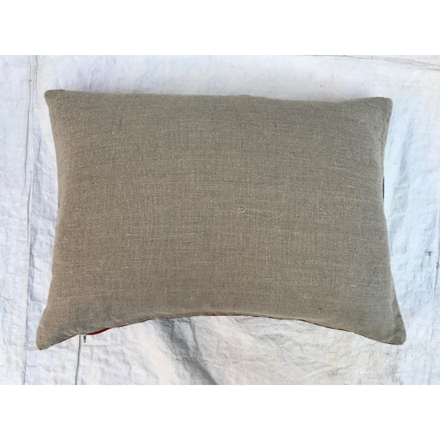 Southwestern Style Wool Blanket Pillow For Sale In Los Angeles - Image 6 of 8