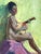 Figurative American Impressionist Oil Painting Nude Female With Balalaika by Harry Barton For Sale - Image 3 of 8
