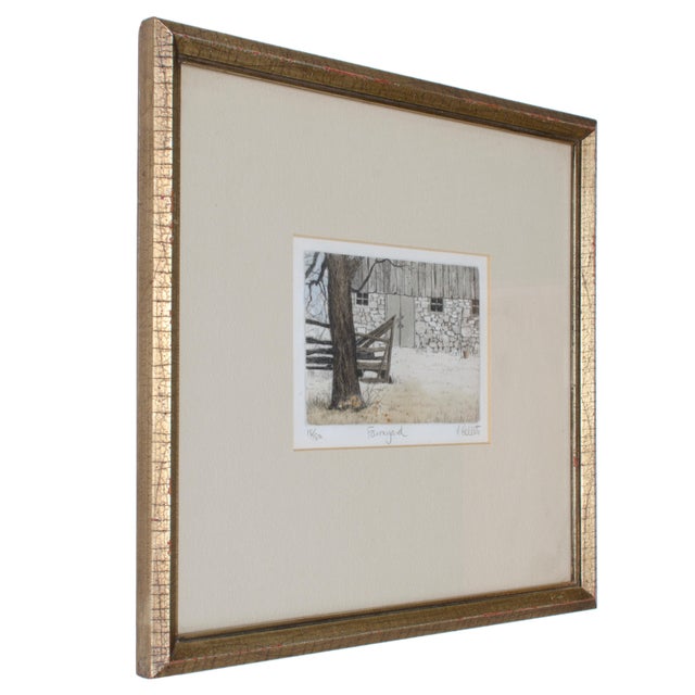 Carol Collette New England Farm Series HandPainted Etchings A Pair