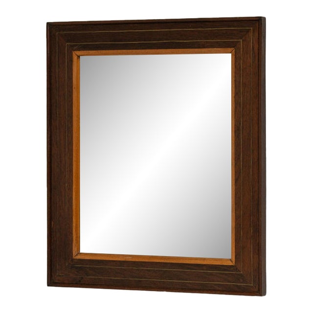 19th Century France Brown Wood Mirror For Sale