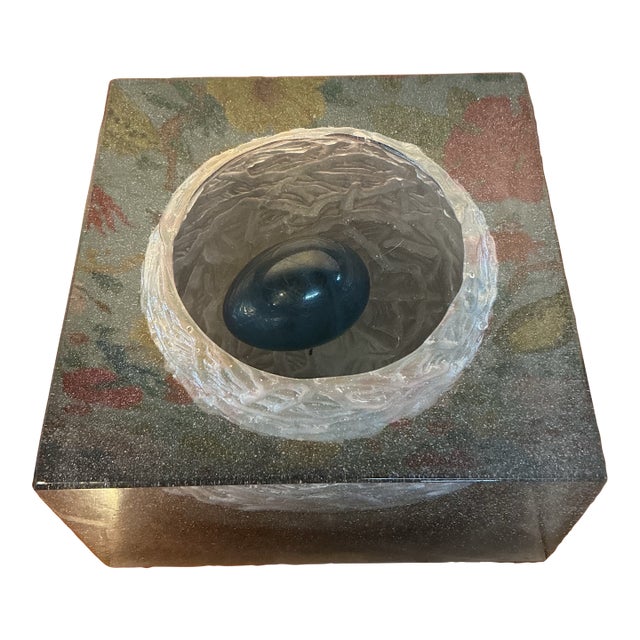 The Nest by Daum With Egg For Sale