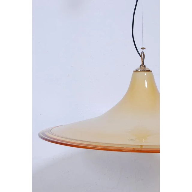 Yellow Pendant in Murano Glass, 1970s For Sale - Image 8 of 14