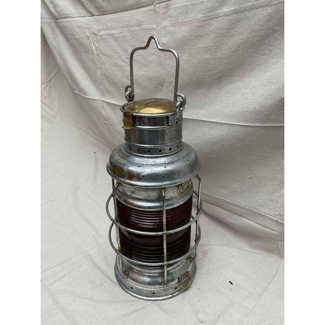 Metal Ships Lantern By A Ward Hendrickson For Sale - Image 7 of 10