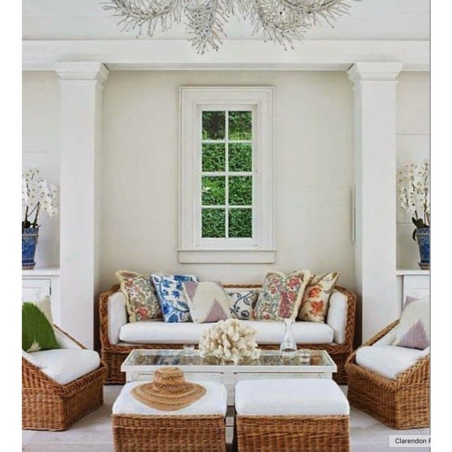 Sculptural French Barrel Wicker Chair in Woven Rattan and Willow, 1960s For Sale - Image 12 of 13