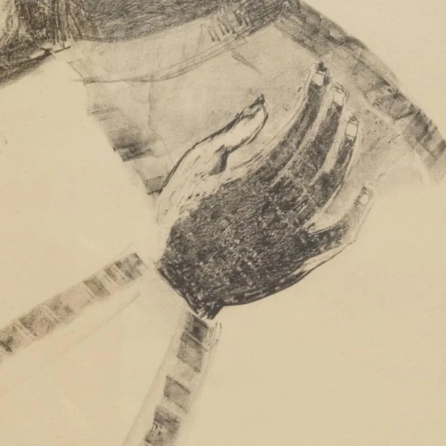 1960 Mid-Century Scandinavian Lithograph "The Family" by Swedish Artist Nils Wedel, Signed & Numbered For Sale - Image 10 of 13