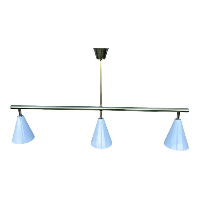 Mid 20th Century Italian Brass Chandelier For Sale