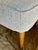 Mid-Century Modern Tapered Walnut and Brass Footstool Ottoman in Textured Gray Tweed For Sale In Milwaukee - Image 6 of 14