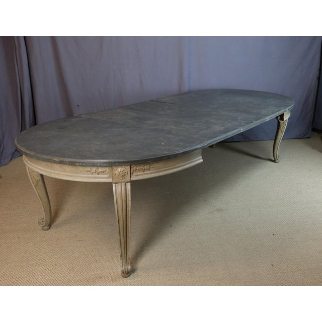 Vintage Dining Table with Three Leaves, 1950s For Sale - Image 11 of 11
