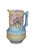 English Antique Majolica Wardle Bamboo Basketweave Dogwood Flower Pitcher Jug For Sale - Image 3 of 12