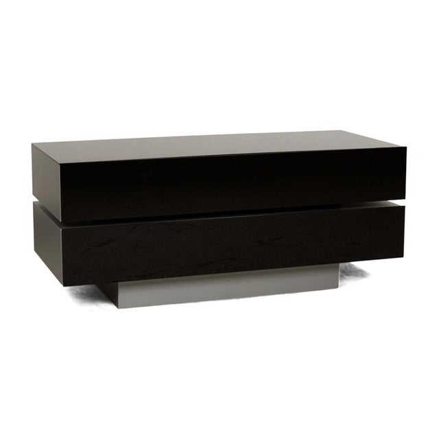 Black Glass Brick Sideboard from Spectral For Sale - Image 13 of 13