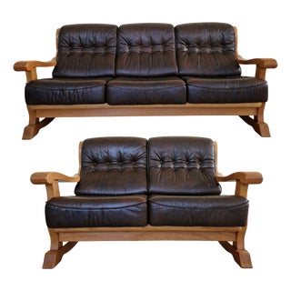 3-Seater and 2-Sofas, Set of 2 For Sale