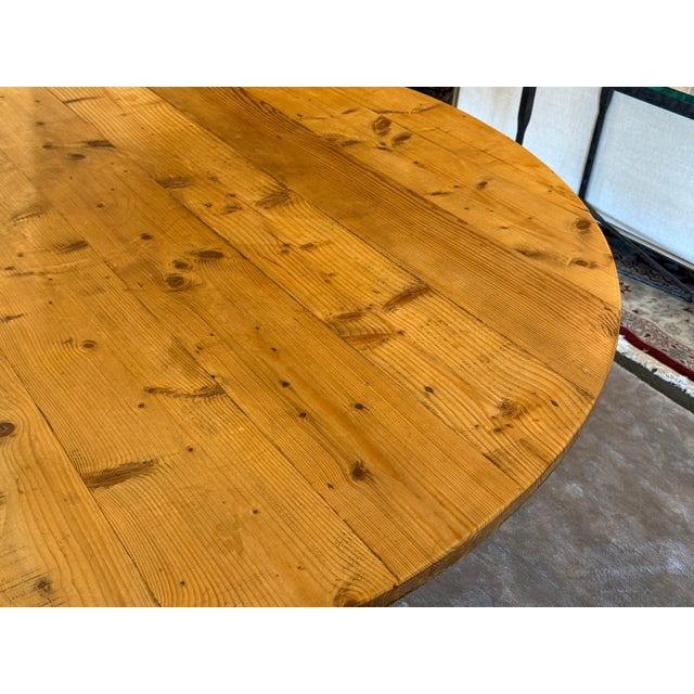 Irish Pine Wood Display/Dining Table, 78 Inches For Sale - Image 9 of 12