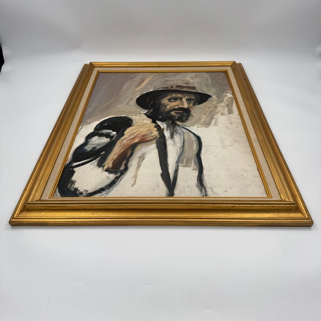 Original Oil Portrait Study “Gold Miner” by D. Dane For Sale In Tampa - Image 6 of 10