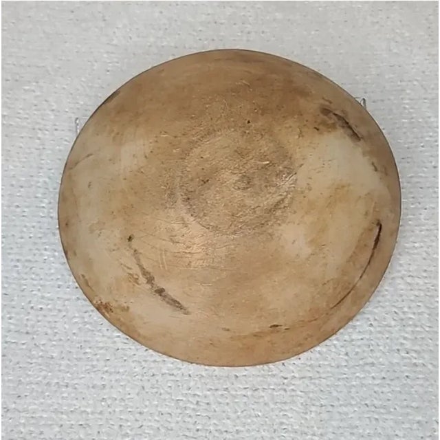 Mid-Century Modern Wooden Medium Hand Carved Dough/Salad Bowl For Sale - Image 10 of 12