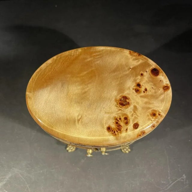 Italian Burl Walnut Smoking Set, 1970s For Sale - Image 11 of 16