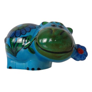 Ceramic Hippo Piggy Bank, Italy, 1970s For Sale